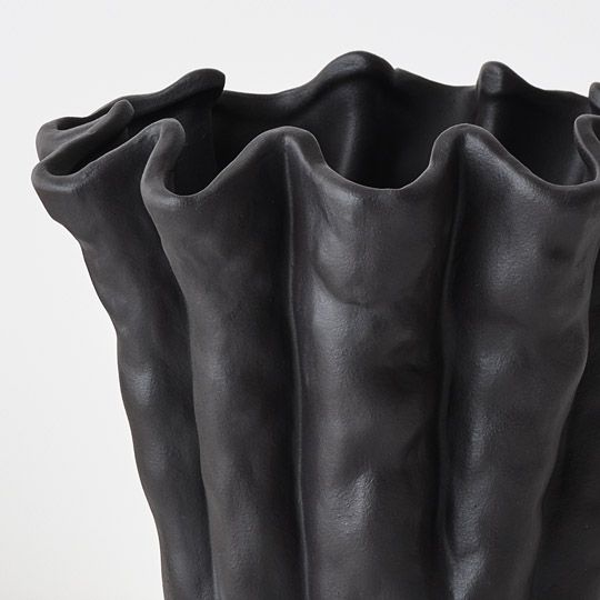 Ena Pot Black 28cm Pack of 2