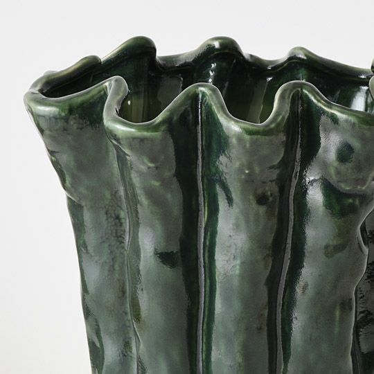 Ena Pot Pine Green 28cm Pack of 2