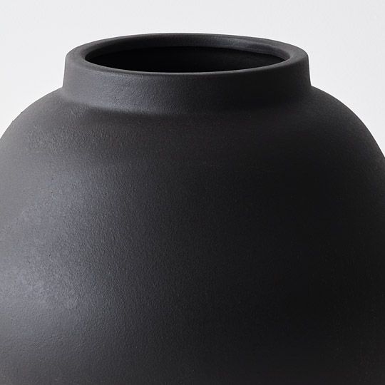 Lerato Pot Black 25cm Pack of 2