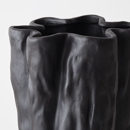 Henrika Vase Black 36cm Pack of 2