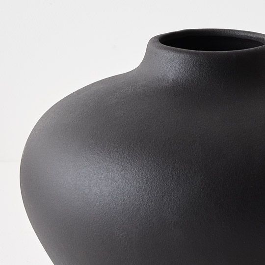 Lerato Pot Black 20cm Pack of 2