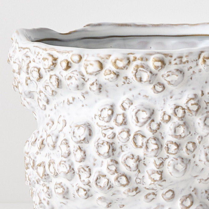 Coraline Pot White 19cm x 20cm Pack of 2