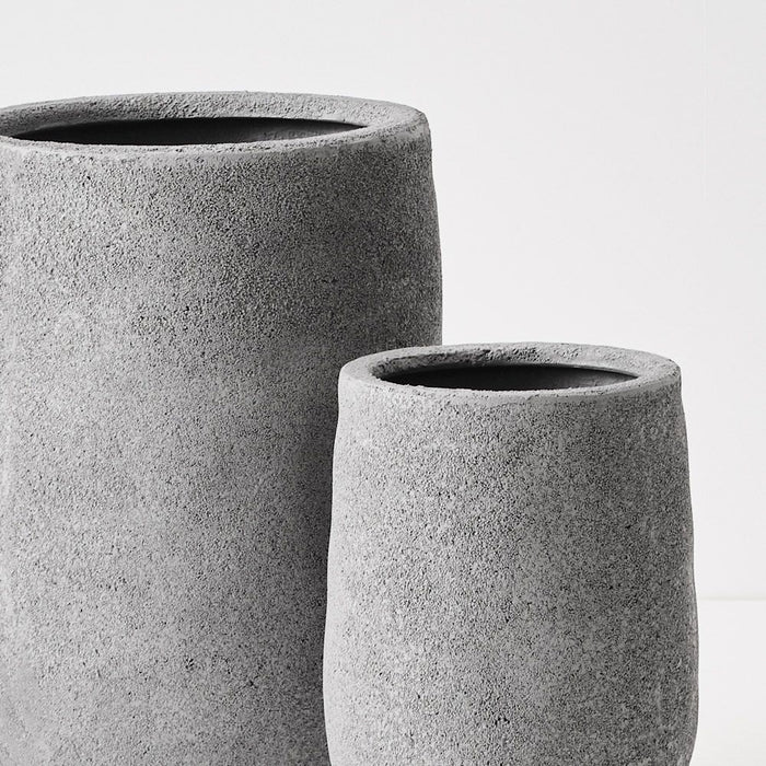 Pot Buta Grey Sand Set of Two 44cm