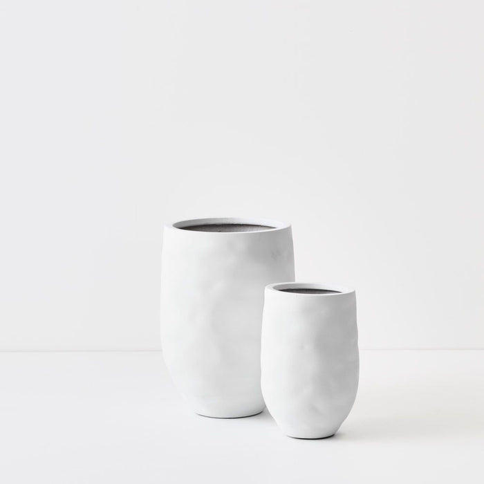 Pot Buta White Set of Two 44cm