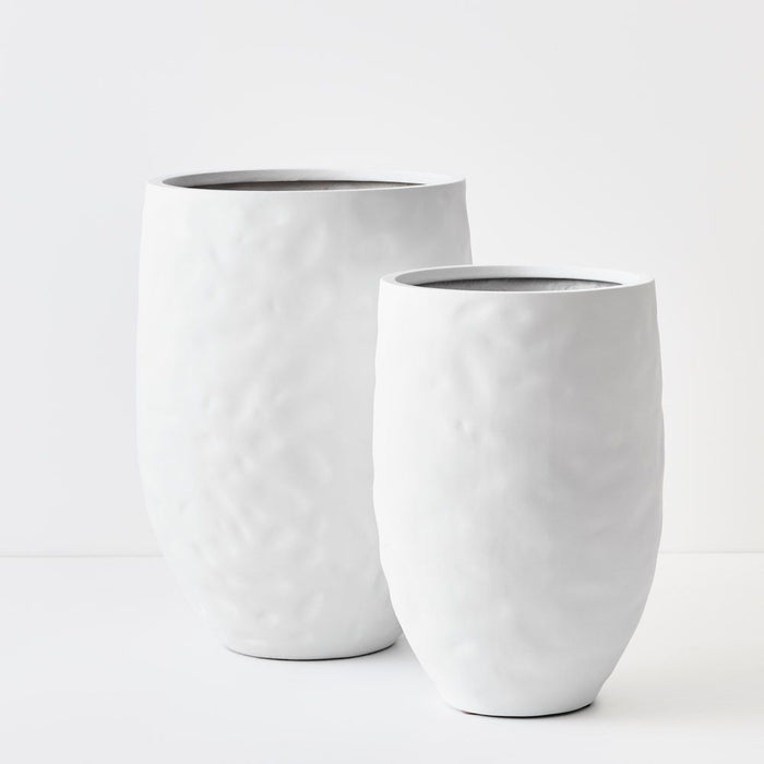 Pot Buta White Set of Two 70cm