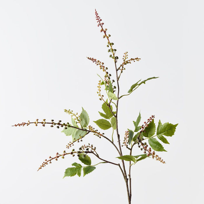 Pokeberry Spray Burgundy Green 110cm Pack of 12