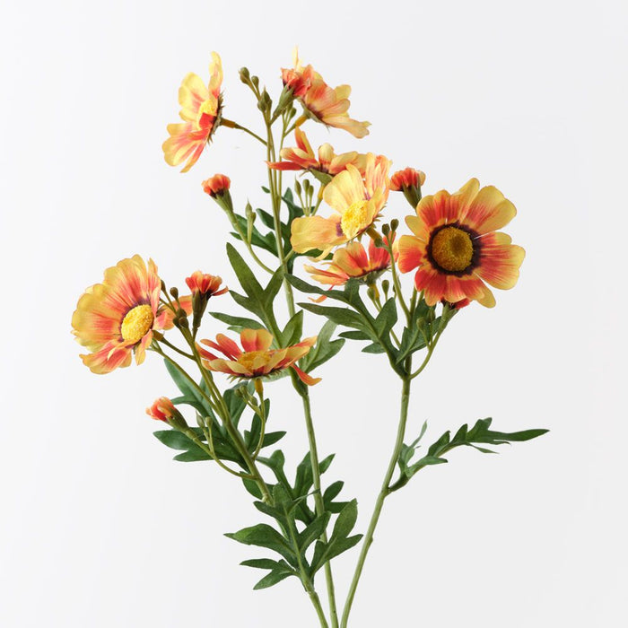 Daisy Crown Spray Yellow Orange 73cm Pack of 12