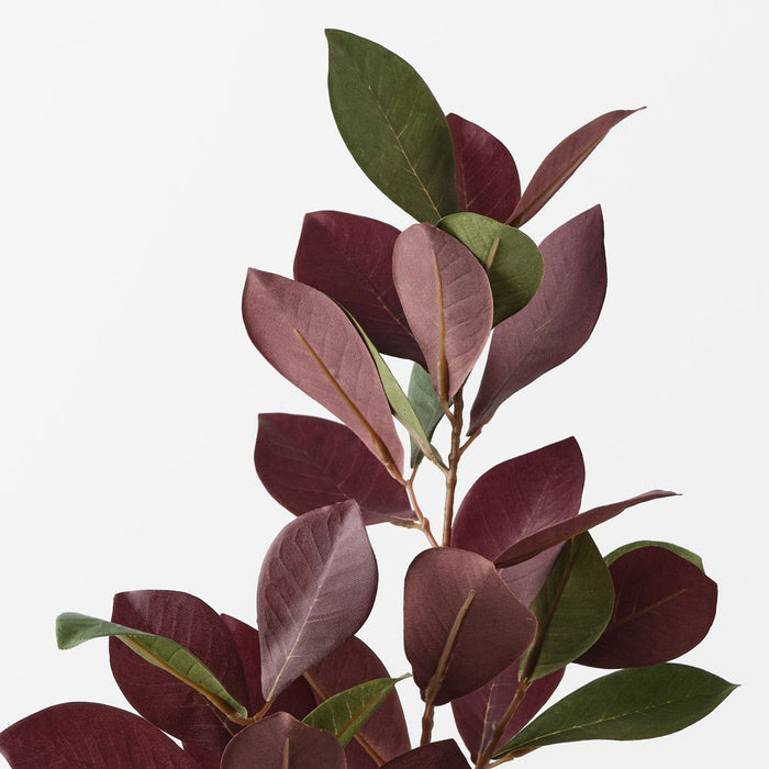 Pomegranate Leaf Spray Burgundy Green 78cm Pack of 12