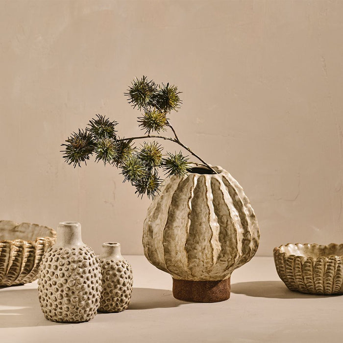 Thistle Globe Spray Olive 68cm Pack of 12