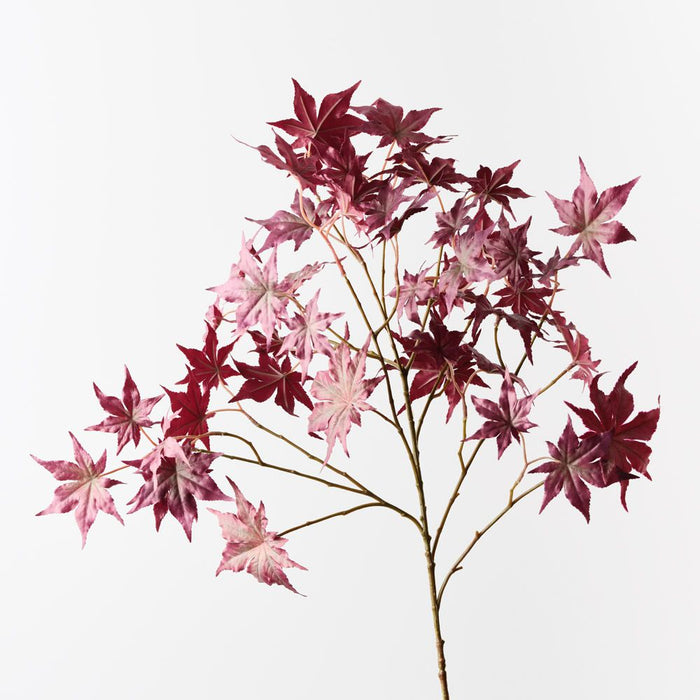 Japanese Maple Leaf Spray Burgundy 98cm Pack of 12