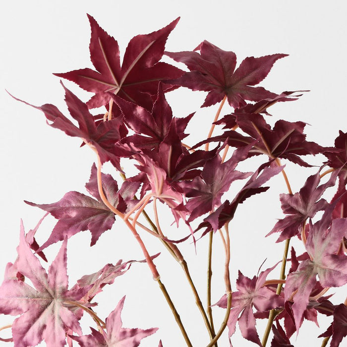 Japanese Maple Leaf Spray Burgundy 98cm Pack of 12