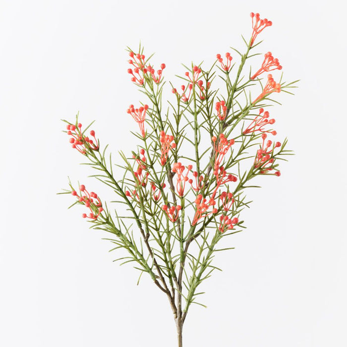 Wax Flower Bud Spray Orange 55cm Pack of 12