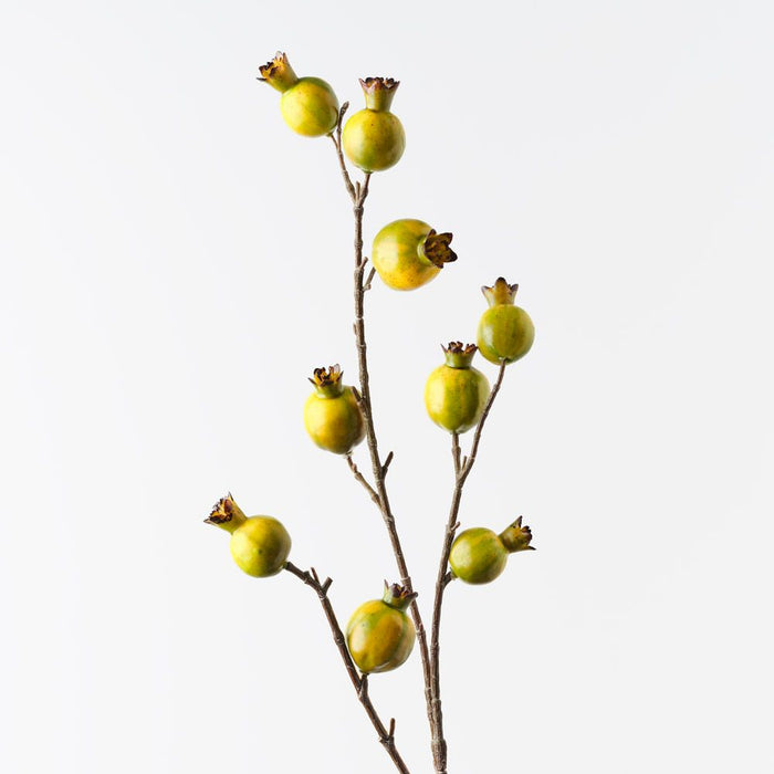 Pomegranate Spray Green 87cm Pack of 12