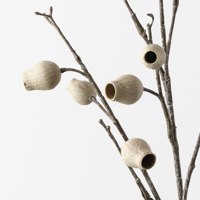 Eucalyptus Pod Spray Ivory 86cm Pack of 12