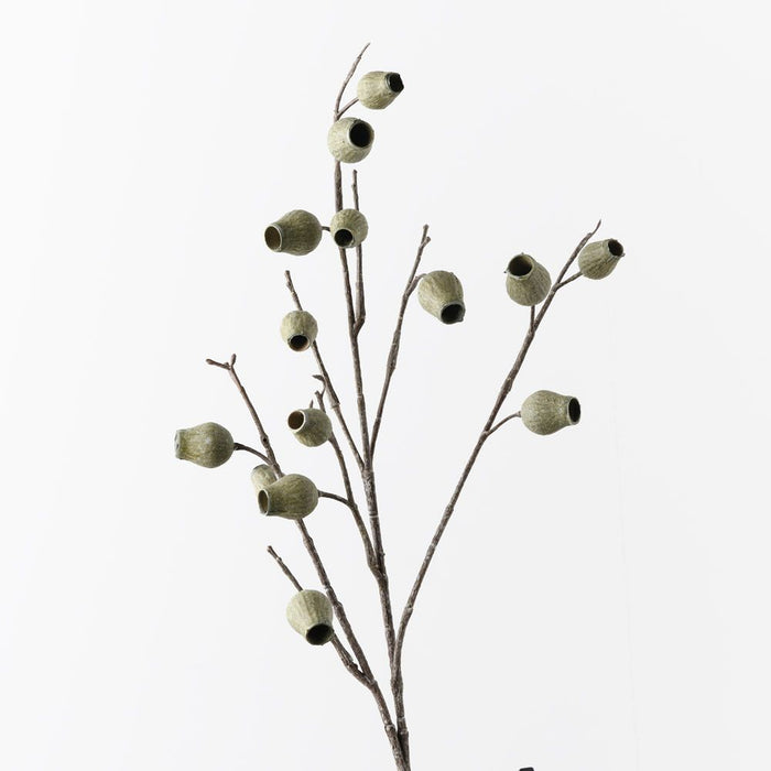Eucalyptus Pod Spray Olive Green 86cm Pack of 12