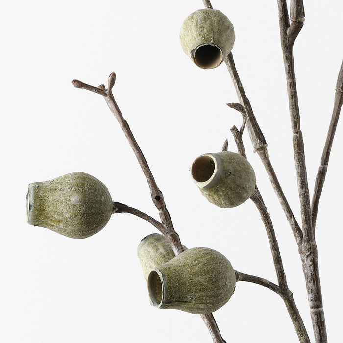 Eucalyptus Pod Spray Olive Green 86cm Pack of 12