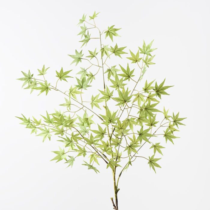 Japanese Maple Leaf Spray Light Green 110cm Pack of 12