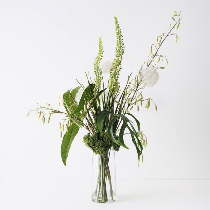 Dandelion Magic Bells Mix in Vase Green White 110cm