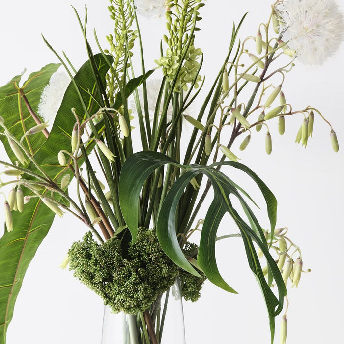 Dandelion Magic Bells Mix in Vase Green White 110cm