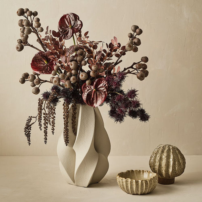 Vase Amerigo Limestone 35cm Pack of 2