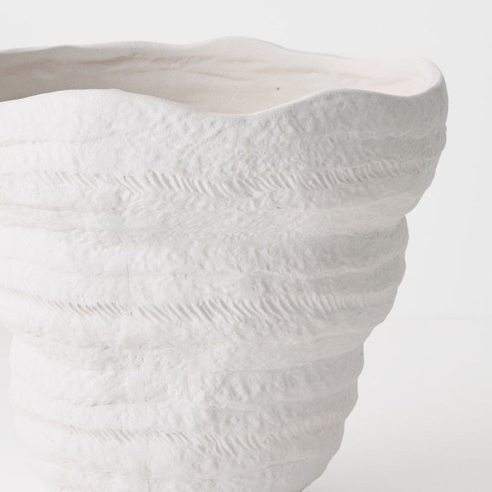 Ulrika Pot White 28cm x 27cm x 24cm