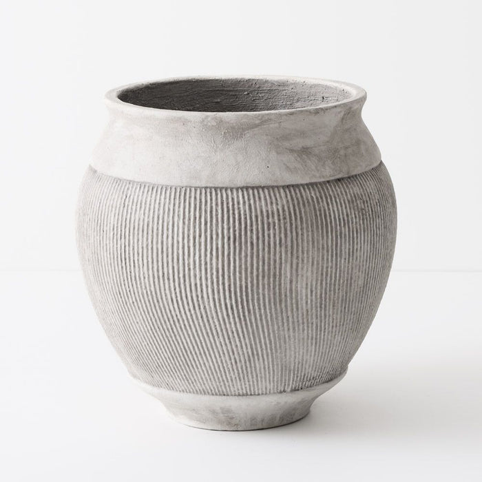 Sumati Pot Lime Wash 45cmh x 45cmd