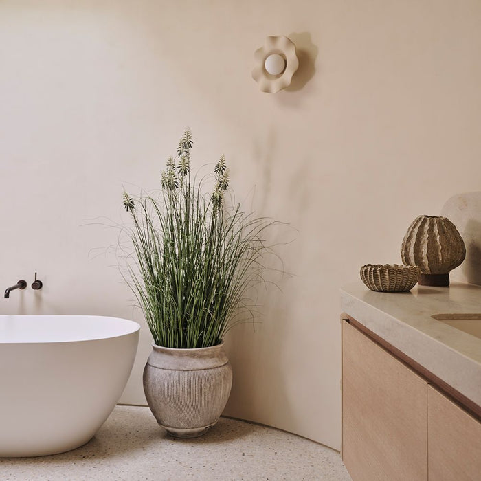 Sumati Pot Lime Wash 45cmh x 45cmd