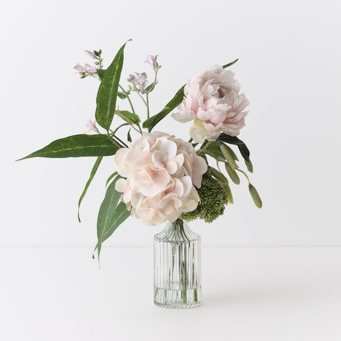 Hydrangea Peony Mix in Vase Light Pink 40cm