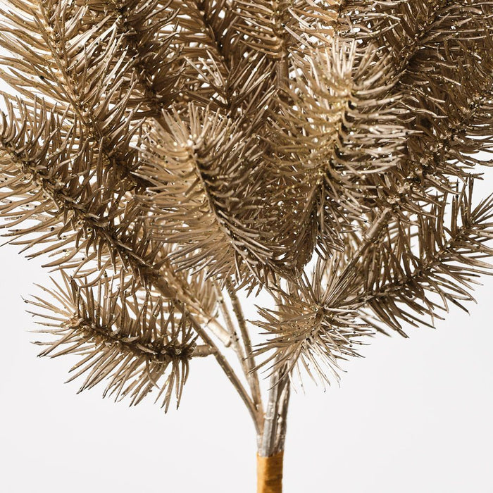 Pine Glitter Bouquet Champagne 30cm Pack of 12