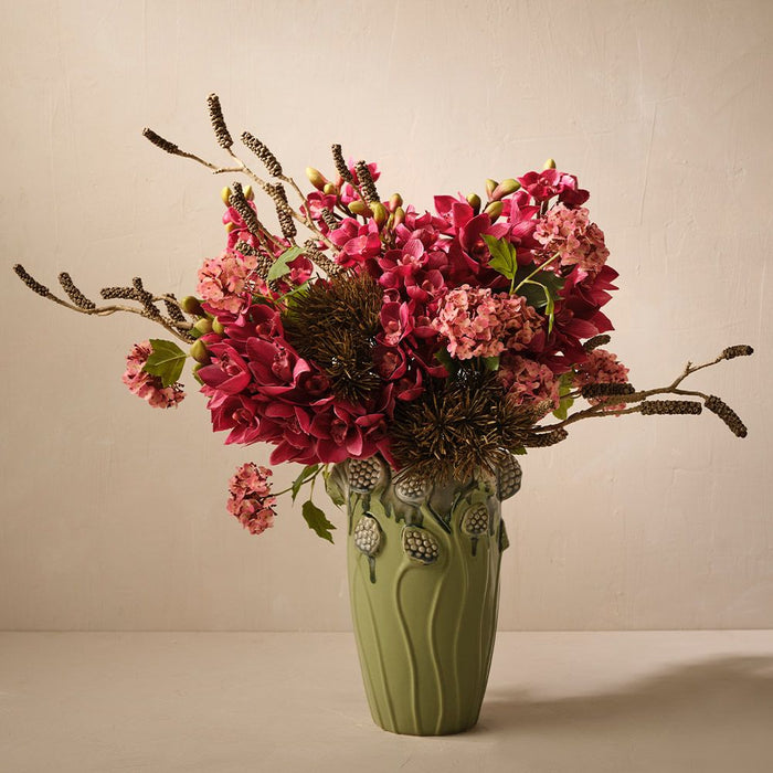 Artificial Orchid Cymbidium 83cm Fuschia - Pack of 12 - FLORA DESIGNS