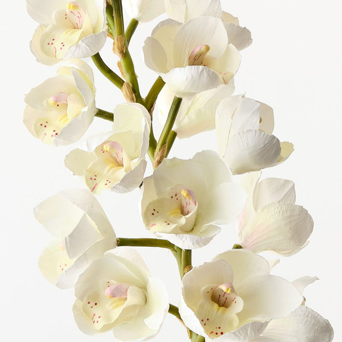 Artificial Orchid Cymbidium 83cm White - Pack of 6 - FLORA DESIGNS