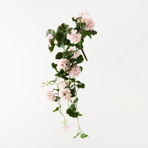 Artificial Geranium Hanging Bush 92cm Light Pink - Pack of 6 - FLORA DESIGNS