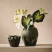 Calla Lily Leaf Dark Green White 53cm Pack of 12