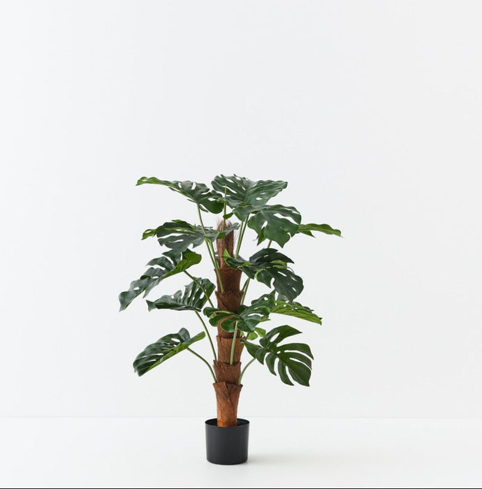 Artificial Monstera Plant On Pole 90cm - FLORA DESIGNS