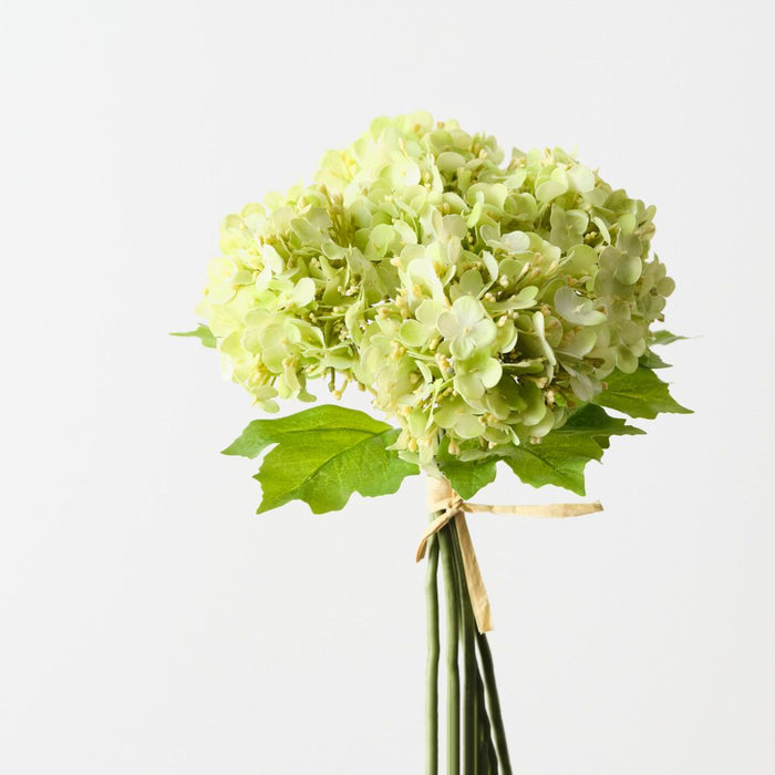 Artificial Hydrangea Bundle 26cm Light Green - Pack of 6 - FLORA DESIGNS