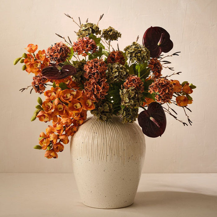 Artificial Hydrangea Spray 68cm Burnt Orange - Pack of 12 - FLORA DESIGNS