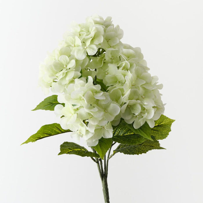 Artificial Hydrangea Bush 52cm Light Green - Pack of 12 - FLORA DESIGNS