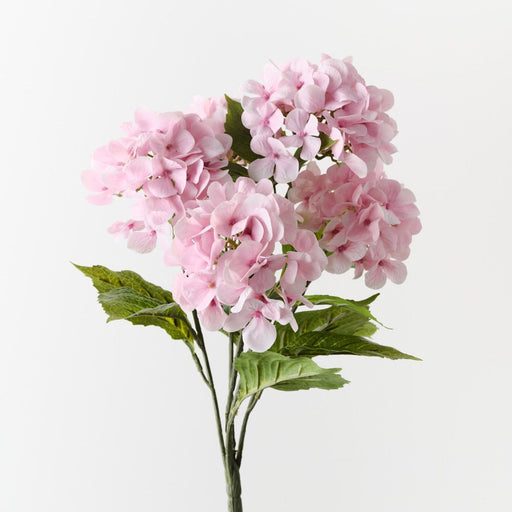 Artificial Hydrangea Bush 52cm Light Pink - Pack of 12 - FLORA DESIGNS
