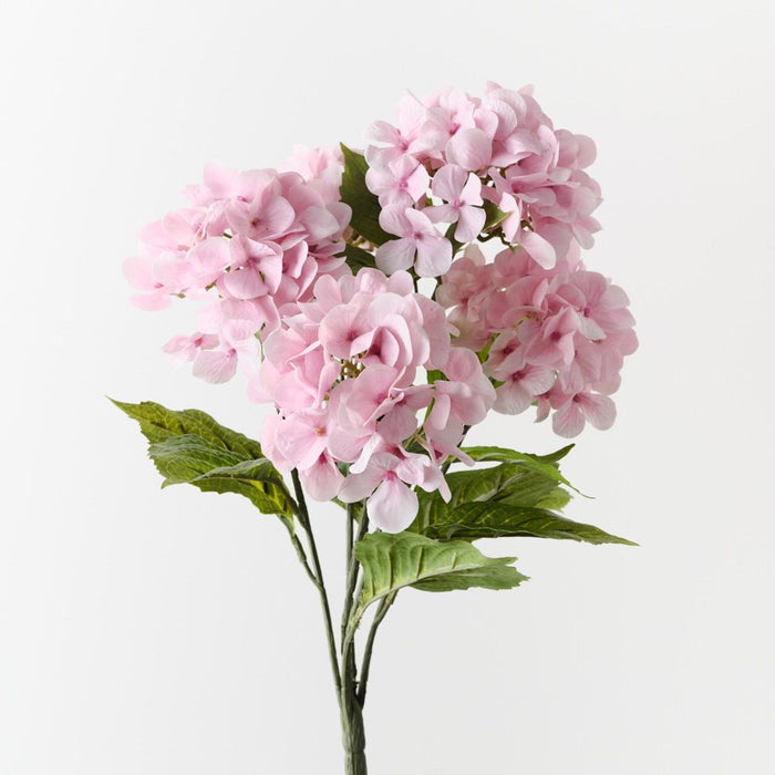 Artificial Hydrangea Bush 52cm Light Pink - Pack of 12 - FLORA DESIGNS