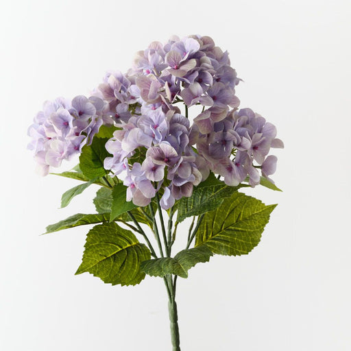 Artificial Hydrangea Bush 52cm Lavender - Pack of 12 - FLORA DESIGNS