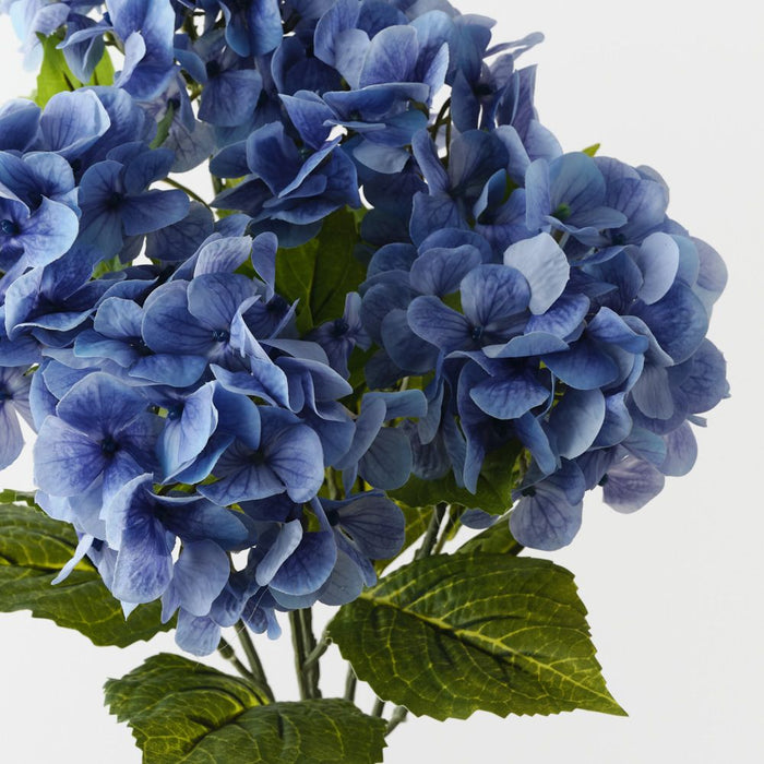 Artificial Hydrangea Bush 52cm Royal Blue - Pack of 12 - FLORA DESIGNS