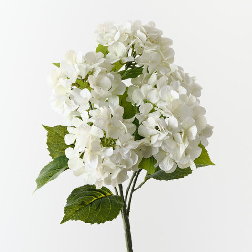 Artificial Hydrangea Bush 52cm White - Pack of 12 - FLORA DESIGNS