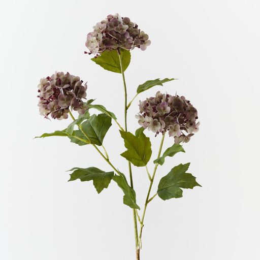 Artificial Hydrangea Spray 68cm Purple Green - Pack of 12 - FLORA DESIGNS