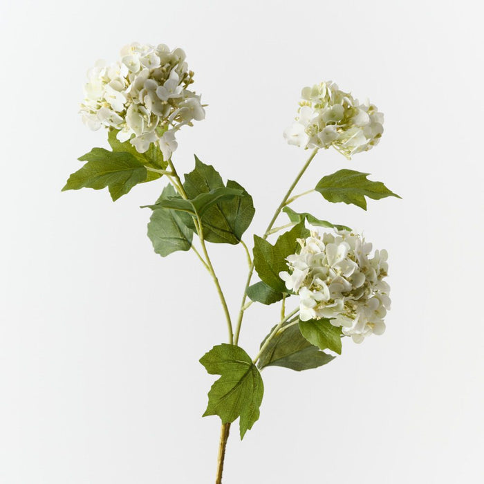 Artificial Hydrangea Spray 68cm White Green - Pack of 12 - FLORA DESIGNS