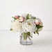 Peony Mix in Vase 28cm White Pink