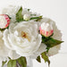 Peony Mix in Vase 28cm White Pink