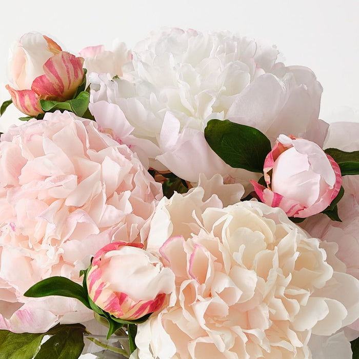 Peony Mix in Vase 33cm Light Pink - FLORA DESIGNS