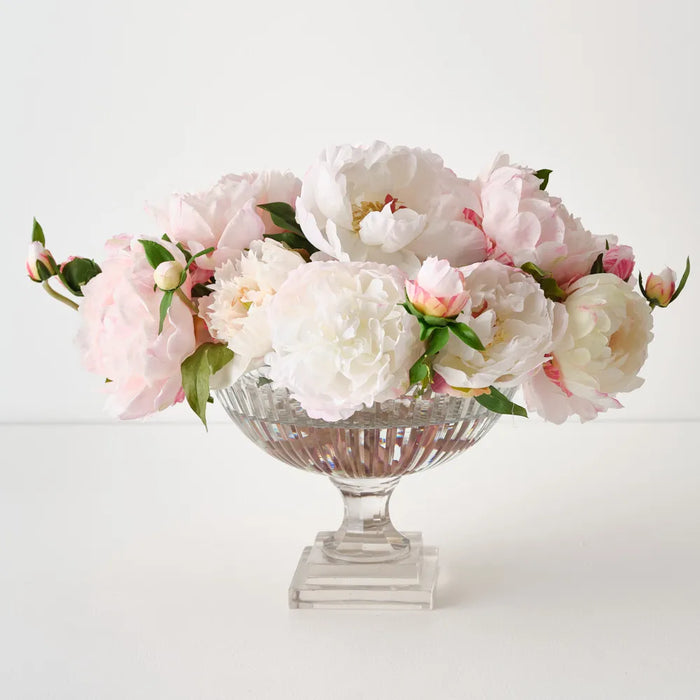 Peony Mix in Vase 40cm Light Pink