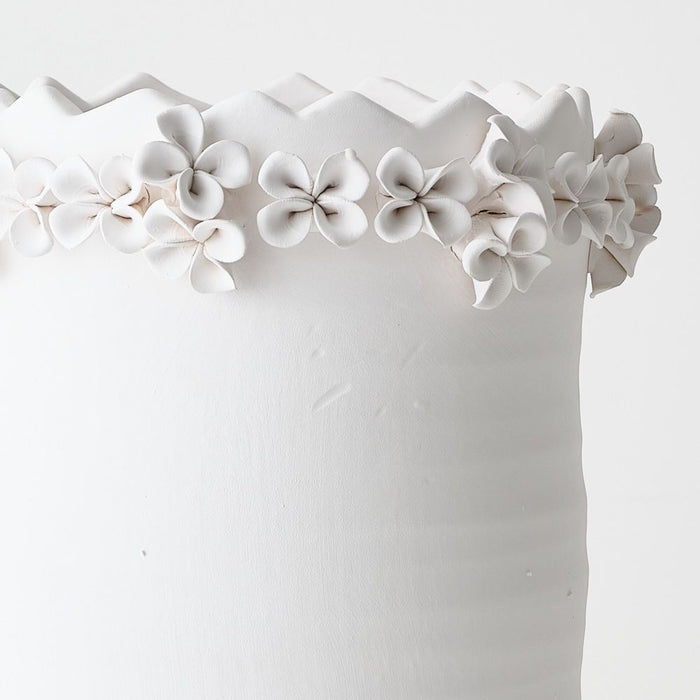 Vase Floreo White 33cm x 21cm Pack of 2