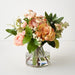 Rose Ranunculus Mix in Vase 35cm Coral
